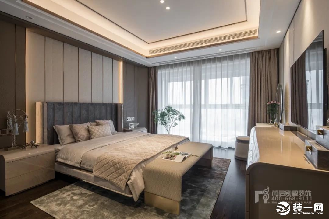 郑州尚层别墅装修公司现代轻奢风装修效果图
