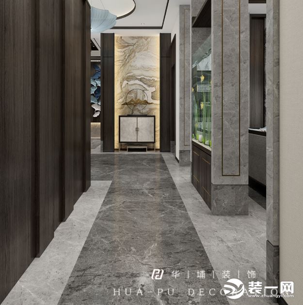 新中式门厅装修效果图