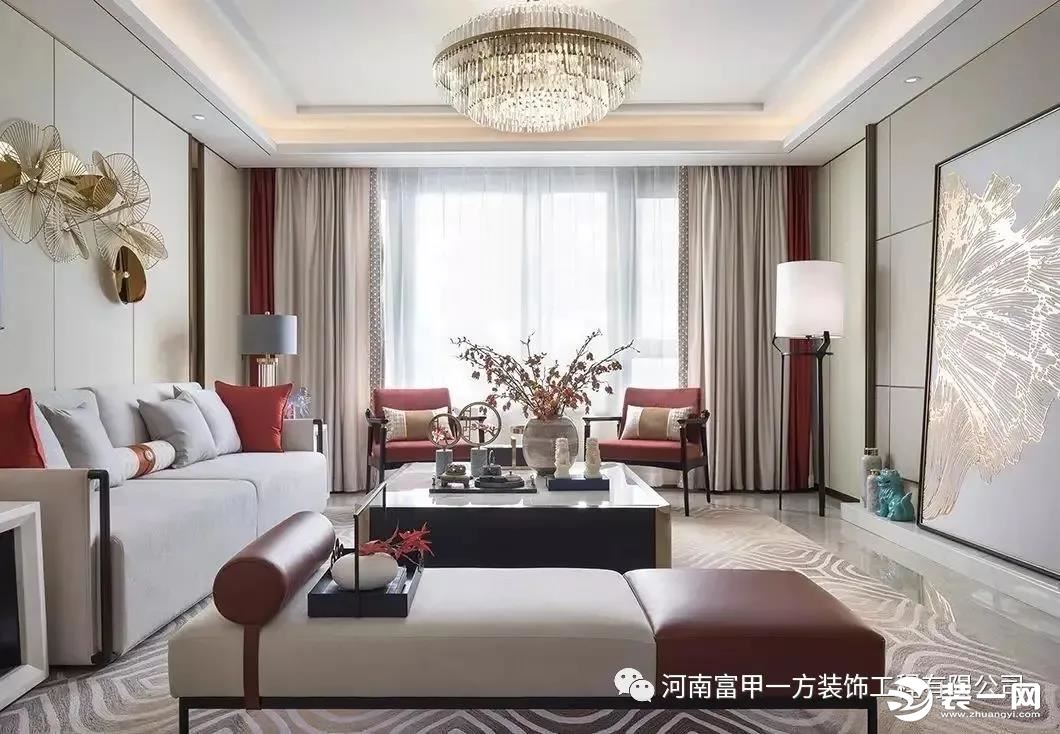 郑州富甲一方装饰新中式装修案例图