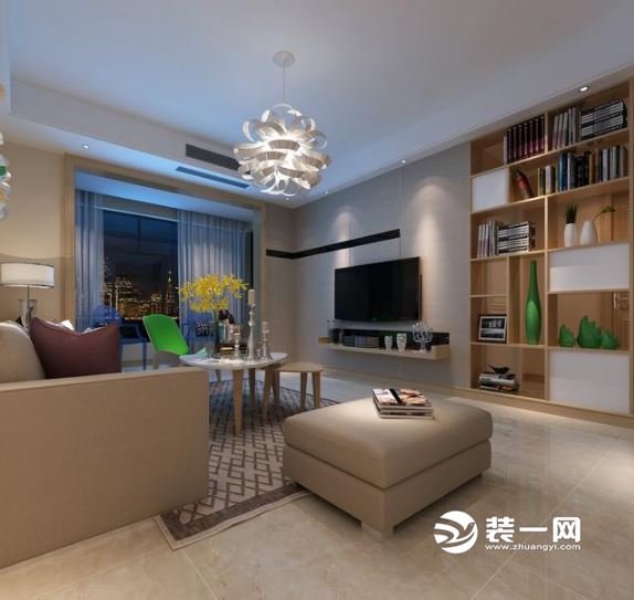 电视背景墙灯光效果