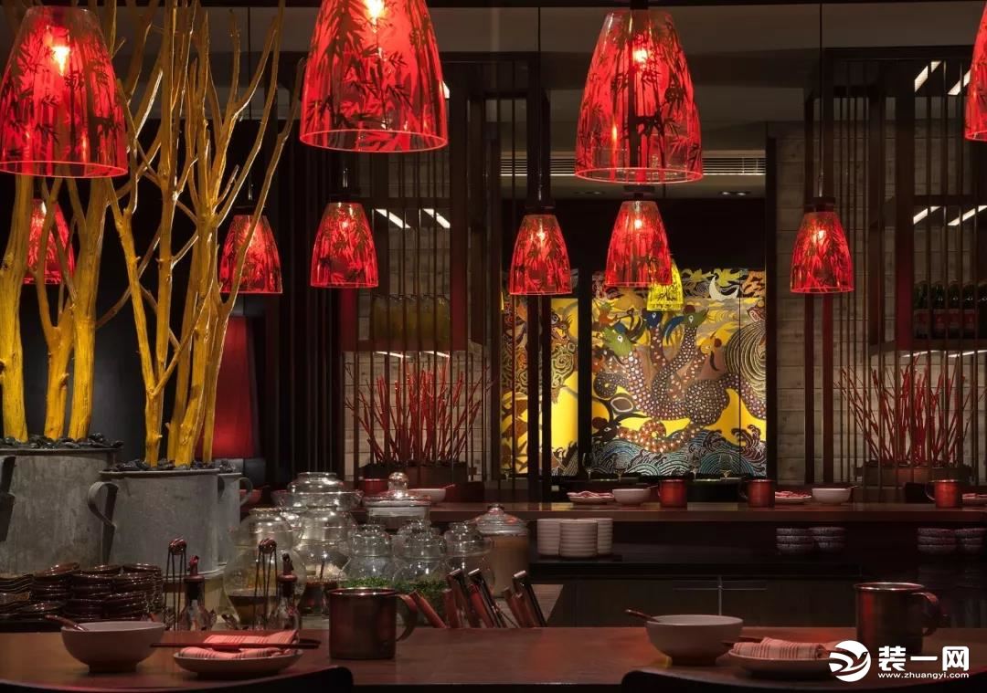 火锅店内装修图