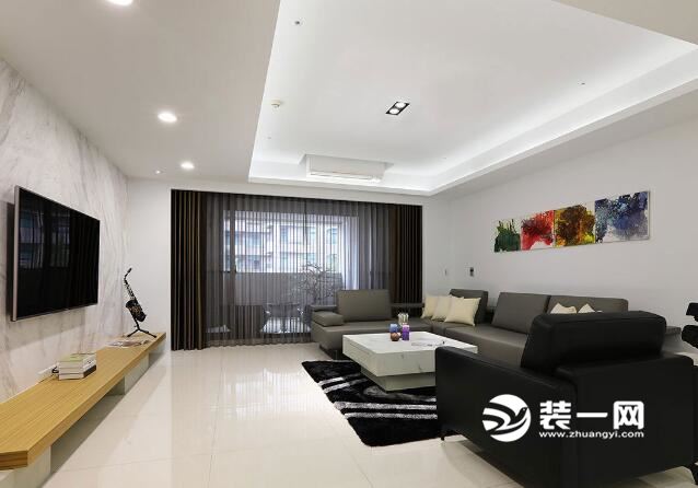 现代简约四室两厅两卫装修效果图