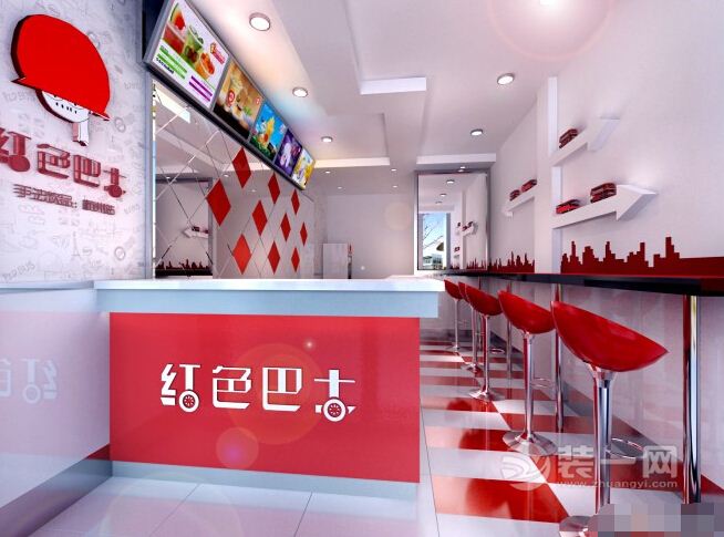 奶茶店装修效果图欣赏