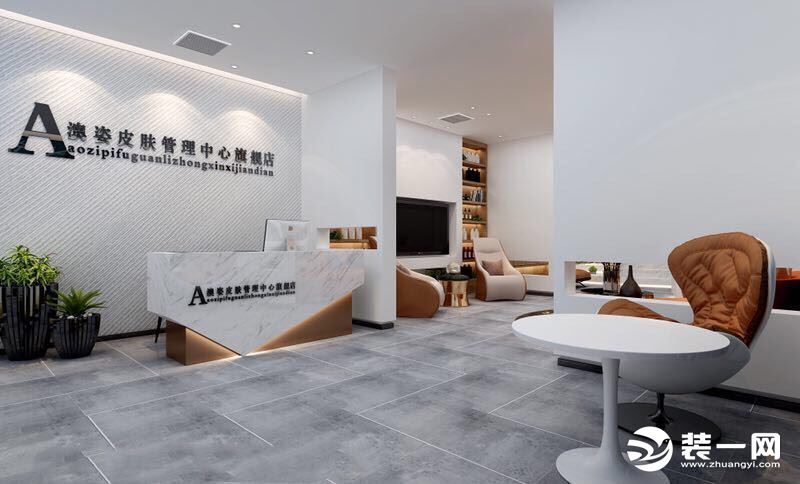 郑州红昌宏装饰打造经典公装案例澳姿皮肤管理中心 图片