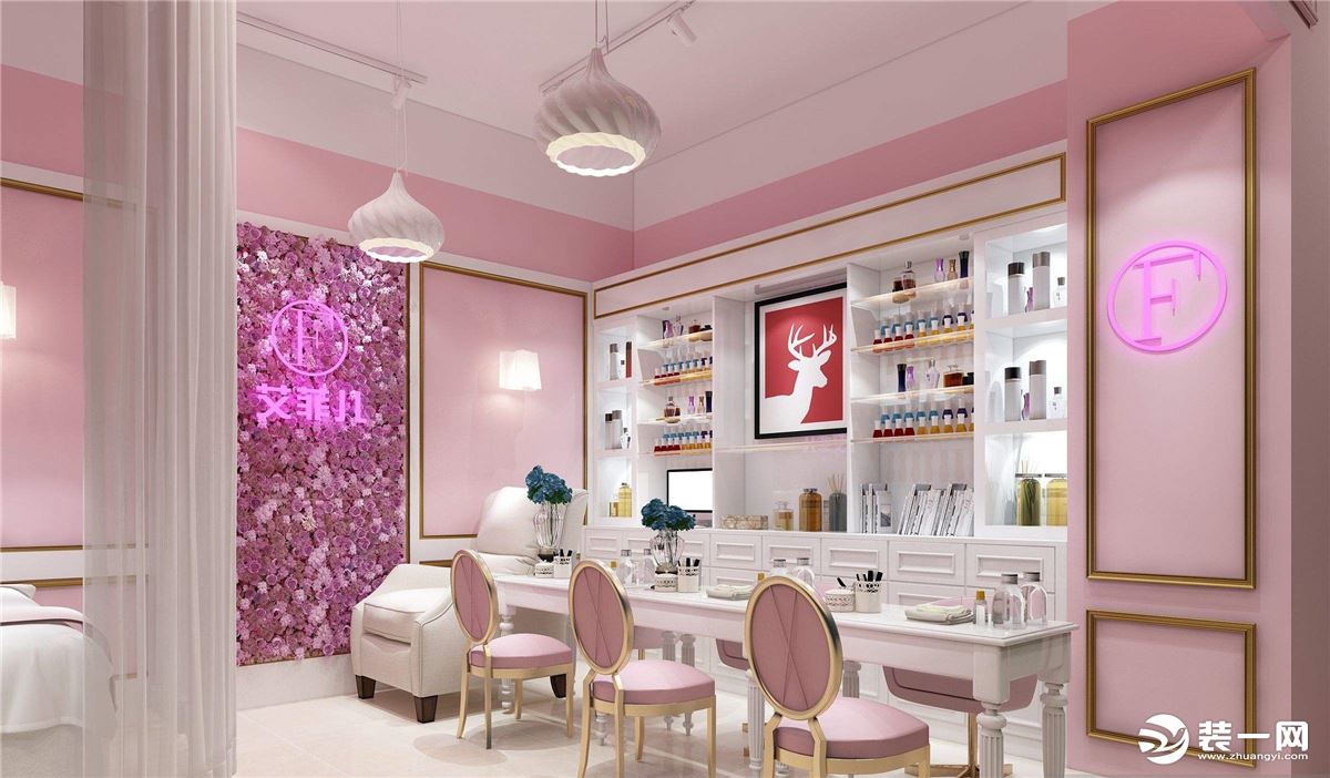美甲店装修效果图