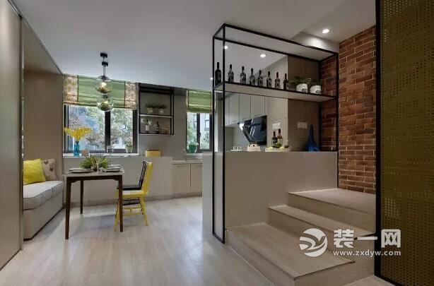 60平复式两居现代loft风格餐厅装修效果图
