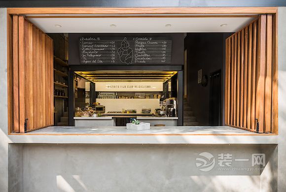 自行车店兼咖啡店装修效果图