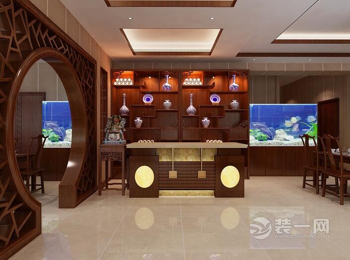 中式风格酒店设计效果图