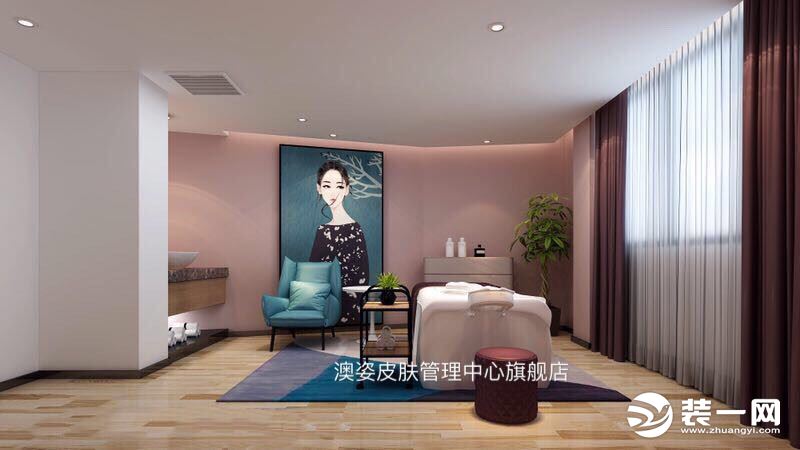 郑州红昌宏装饰打造经典公装案例澳姿皮肤管理中心 图片