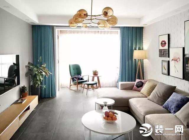 郑州威尼斯水城95平米北欧风格装修效果图 
