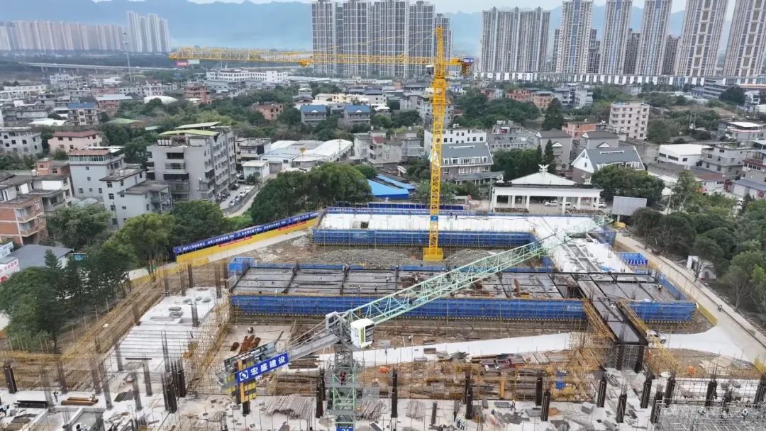 良存华侨学校新校区开启主体结构施工 预计明年2月交付使用