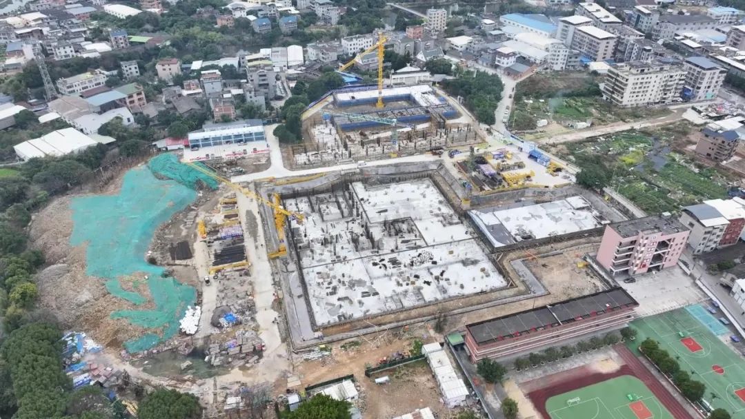 良存华侨学校新校区开启主体结构施工 预计明年2月交付使用