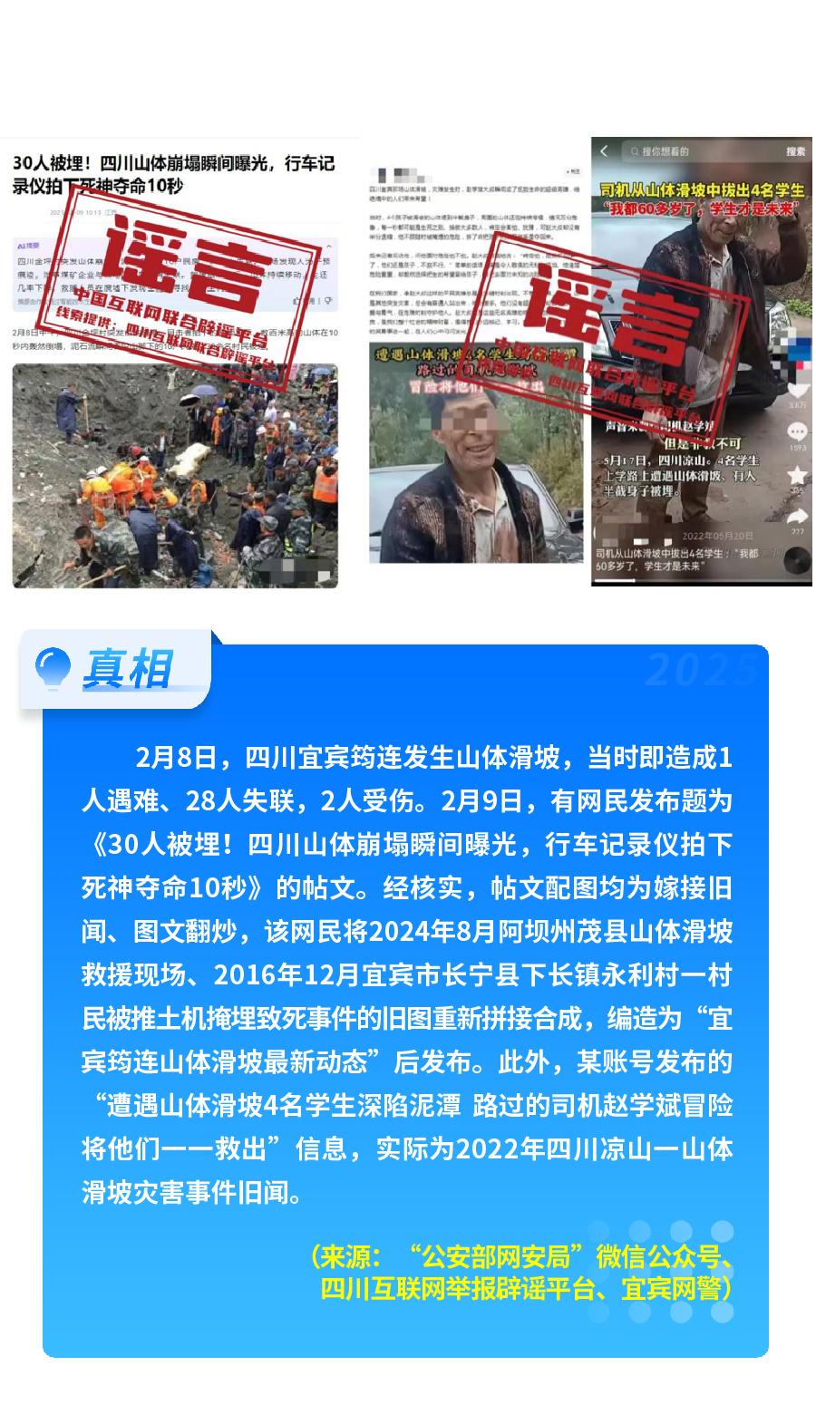 中国互联网联合辟谣平台2025年2月辟谣榜发布