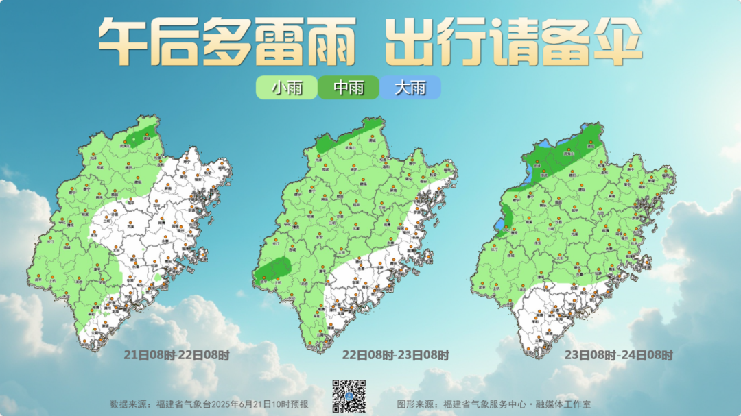 福建高温天气持续 午后多雷雨出行常备伞