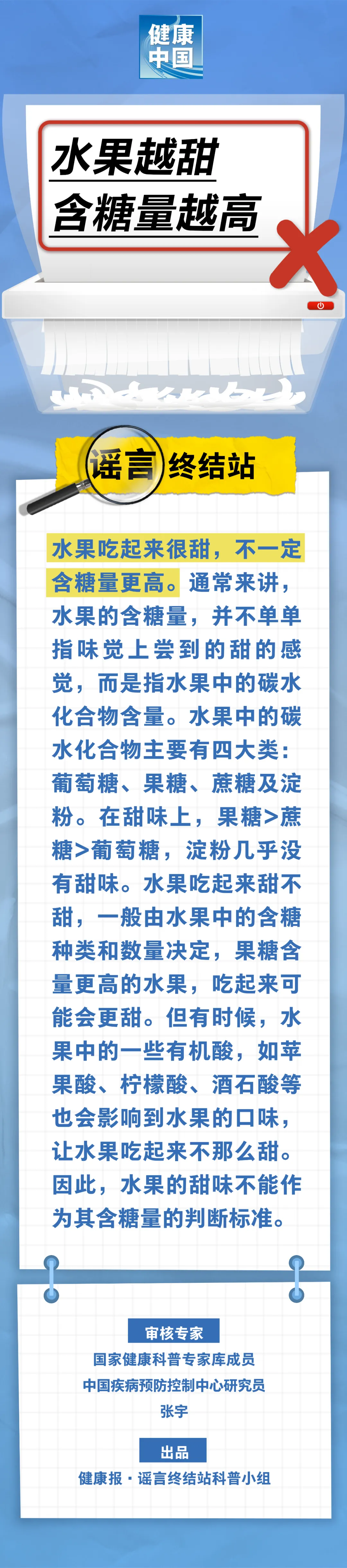 水果越甜，含糖量越高……是真是假？｜谣言终结站