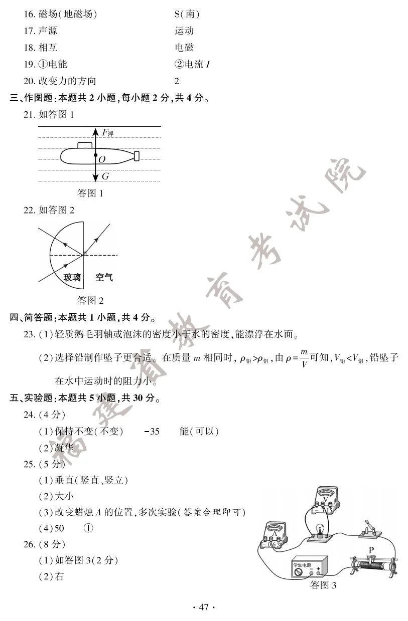 快讯！2025年福建省中考试卷+答案
