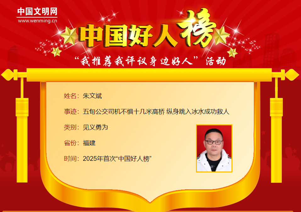 中国好人，福建7人！